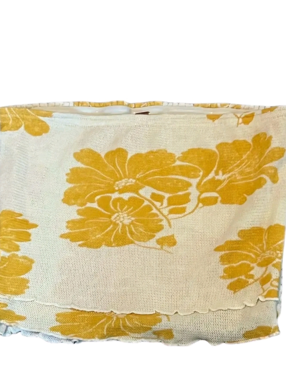 Free People Yellow Floral Smocked Tube Camisole - Picture 2 of 2